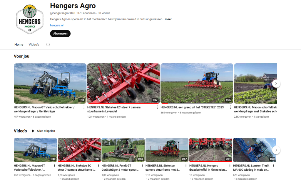 Youtube Hengers Agro